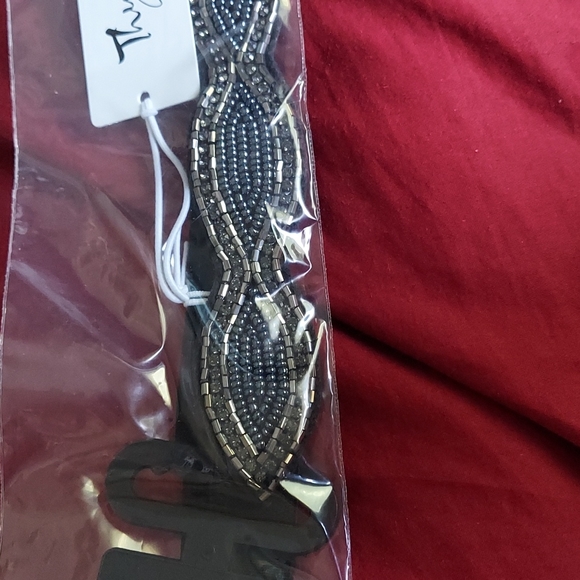 Xxs/xs stretchy black beads belt - Picture 3 of 5